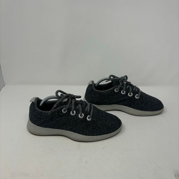 Allbirds Shoes‎ Women's 7 Grey Wool Runners Lace Front Sneakers Merino Wool - Picture 1 of 8